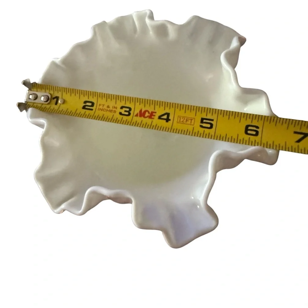 Vintage Fenton Hobnail Milk Glass Compote